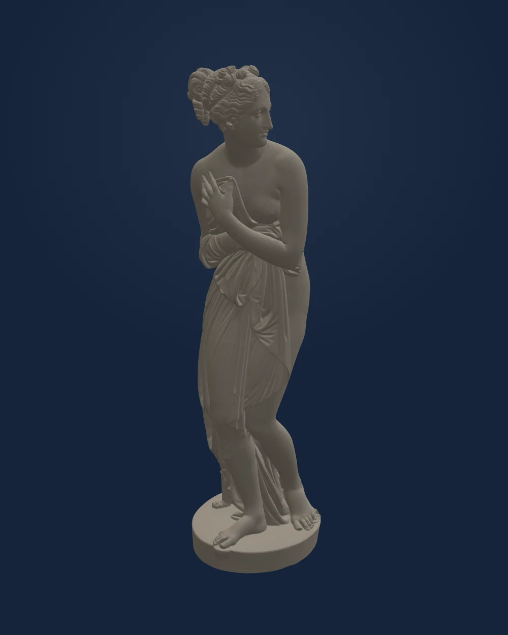 Venus Italica — Unknown cast maker, after Antonio Canova · 19th-century plaster cast after the 1812 marble