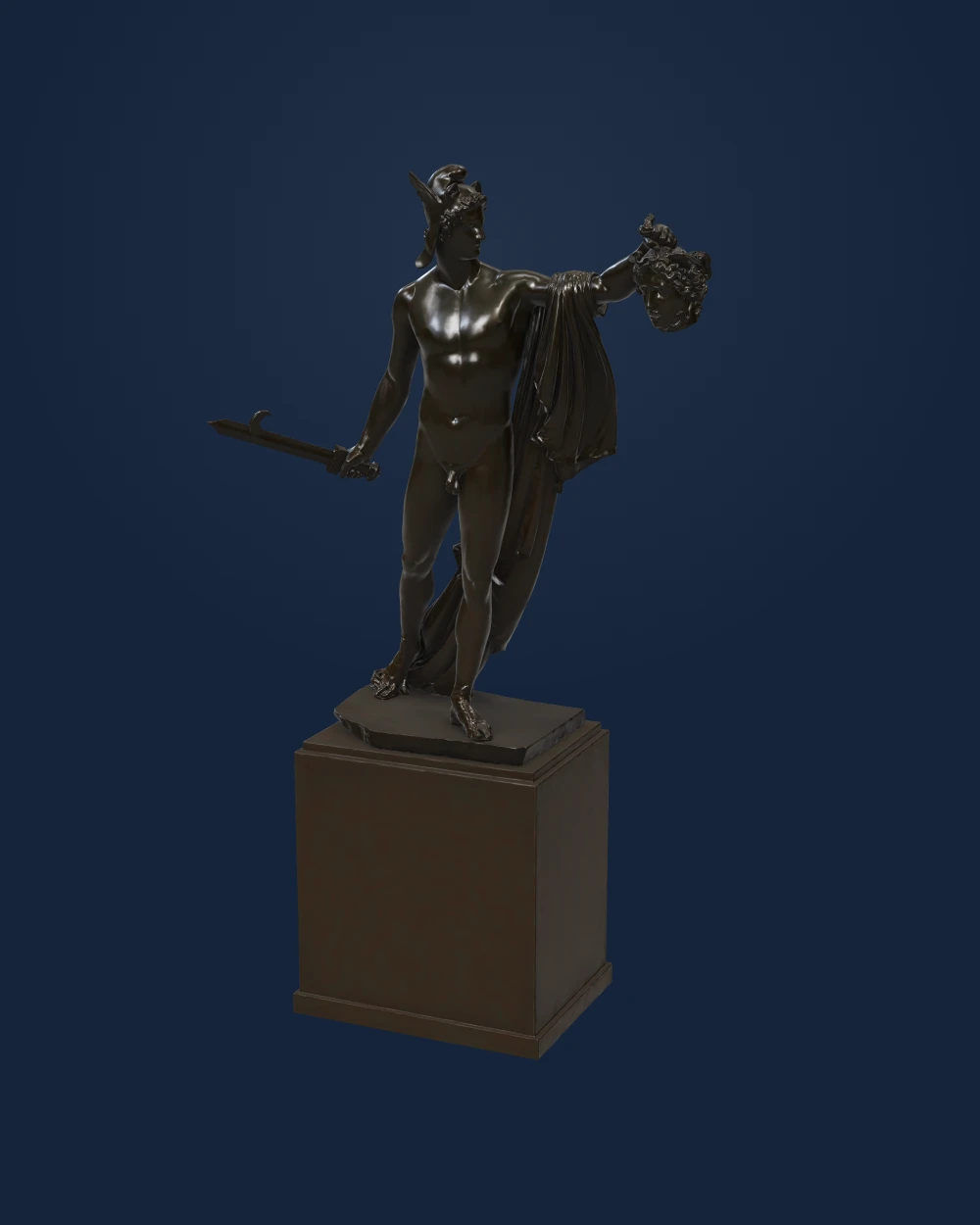 Perseus With Head Of Medusa, Antonio Canova, Bronze — Early modern