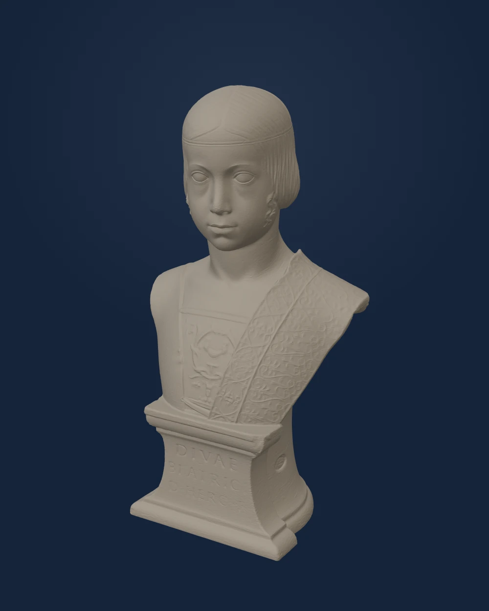 Beatrice d'Este, Gian Cristoforo Romano, Plaster — Renaissance