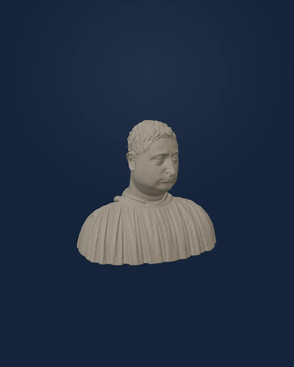 Portrait of Niccolò Strozzi — Mino da Fiesole; SMK plaster cast · 1454