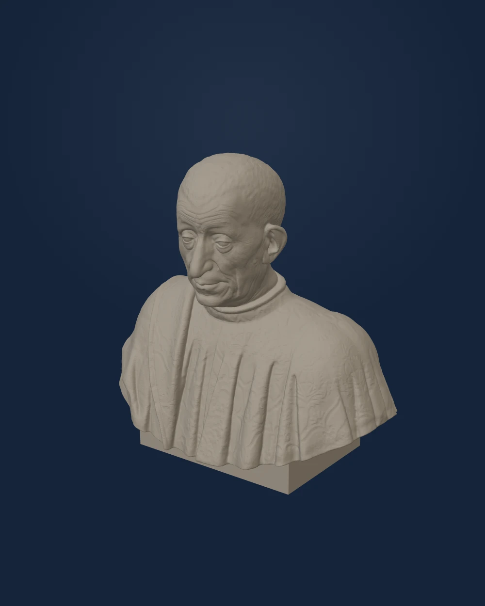 Portrait of Pietro Mellini — Benedetto da Maiano; SMK plaster cast · 1474