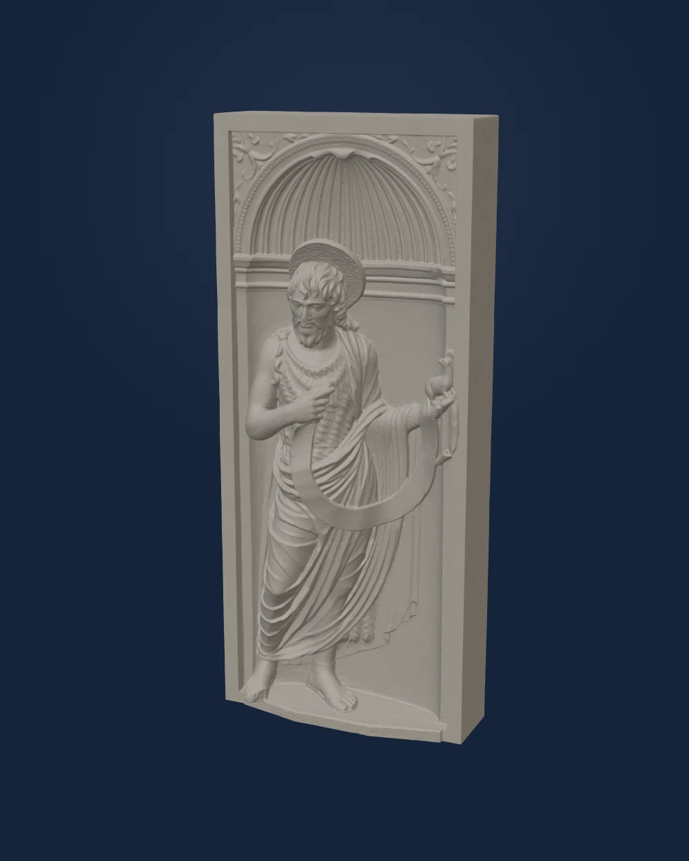 Saint John the Baptist, Andrea Bregno, Marble — Undated