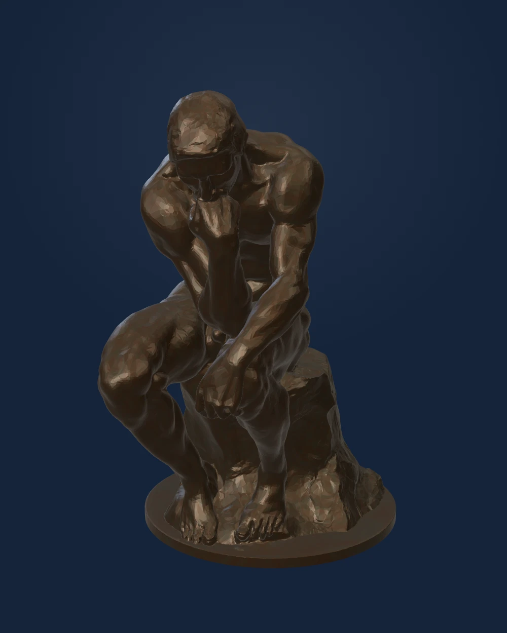 The Thinker, Auguste Rodin, Bronze — Modern