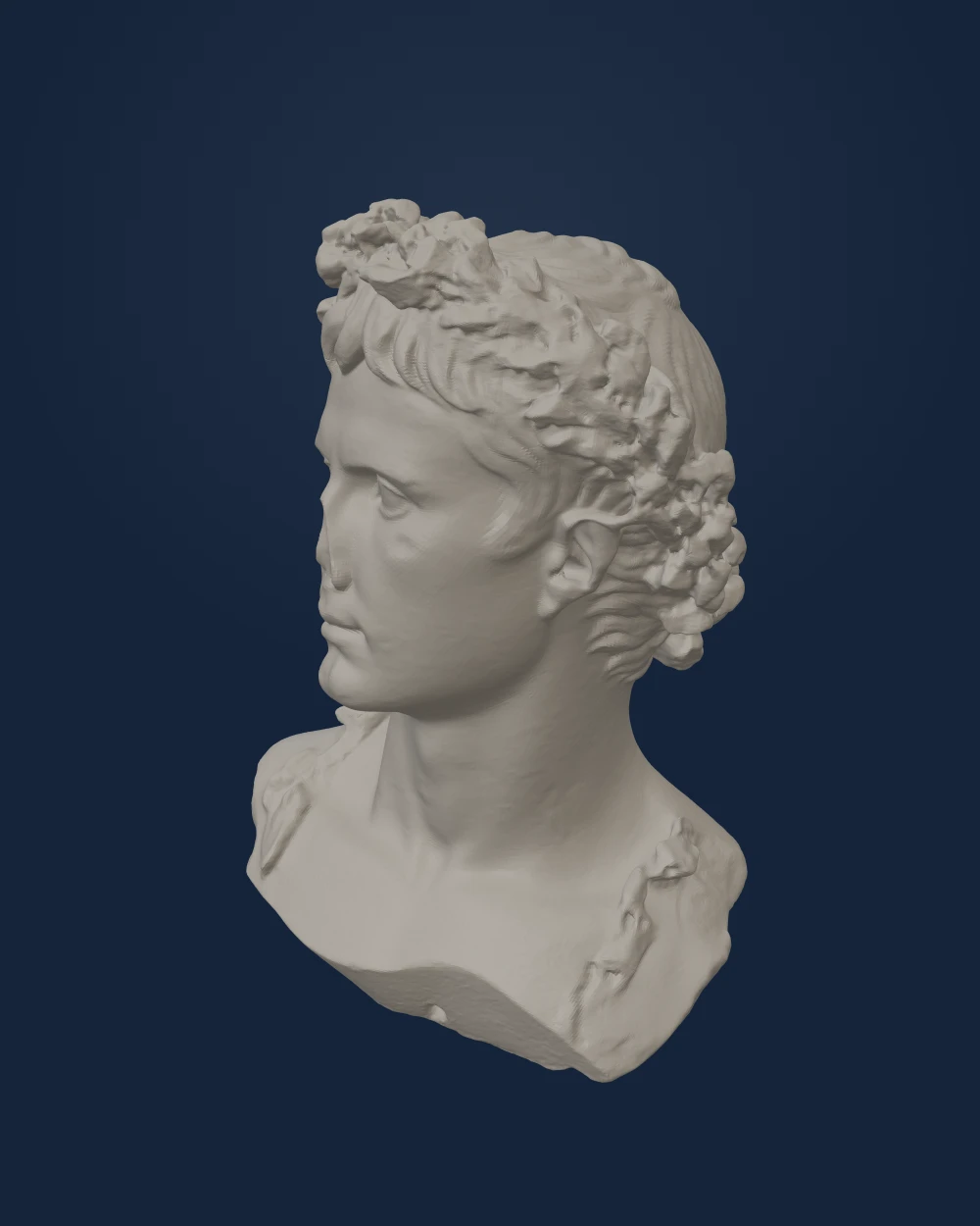 Bust of Augustus Wearing the Oak Crown