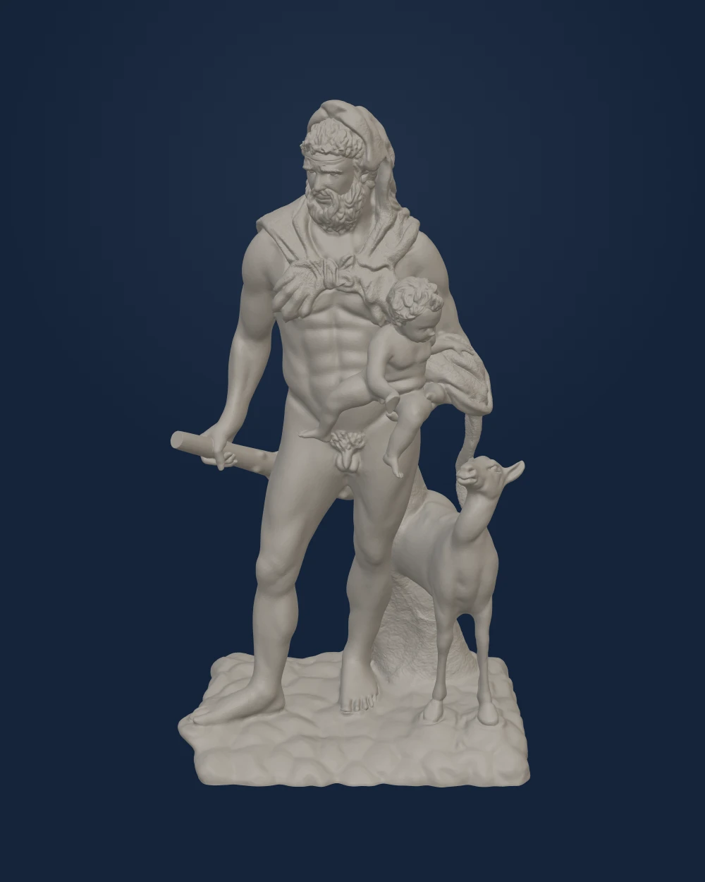 Heracles and Telephus — Unknown Roman sculptor · 2nd century CE