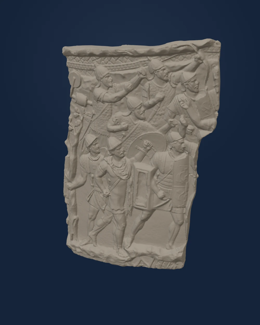 Roman Soldiers Attacking, from Trajan's Column (Scene CXV) — still image
