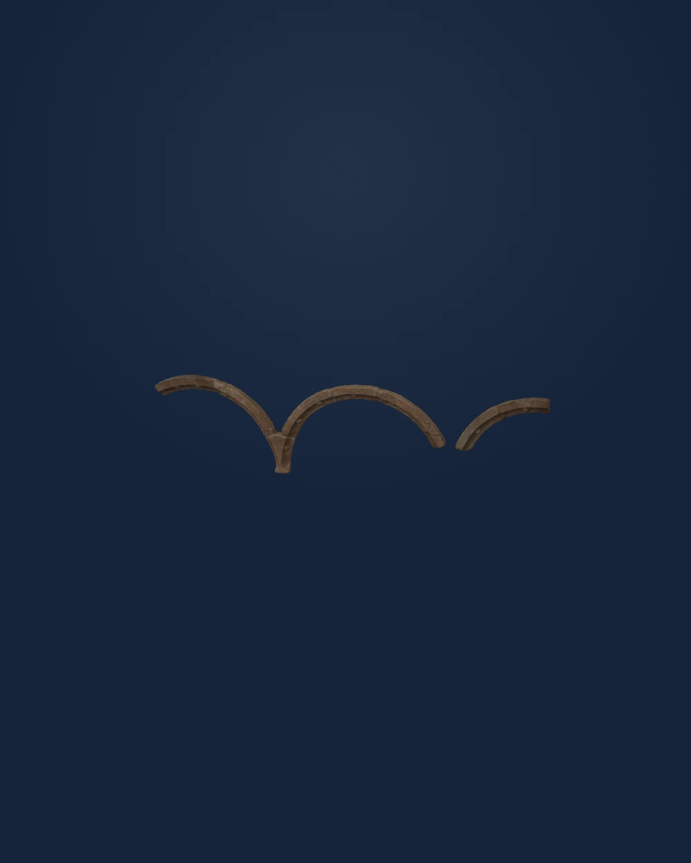Spandrel Sections Of An Arch, Marble — Medieval