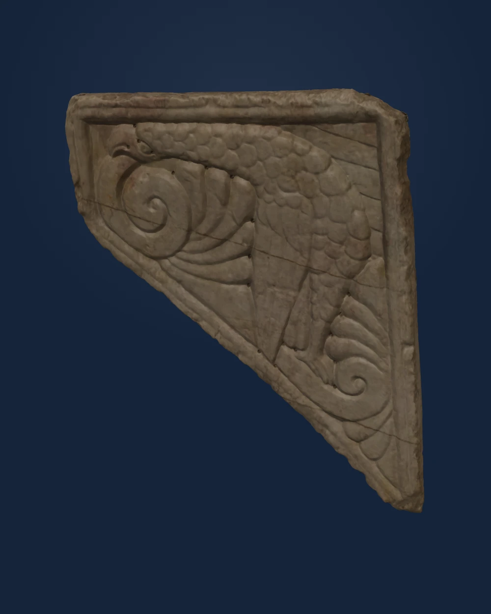 Spandrel, Marble — Medieval