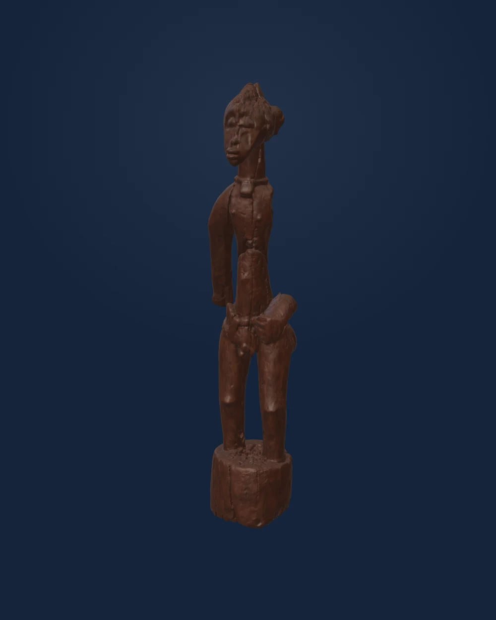 Male Pombia Figure, Tyebara-Senufo artist, Wood — Early modern