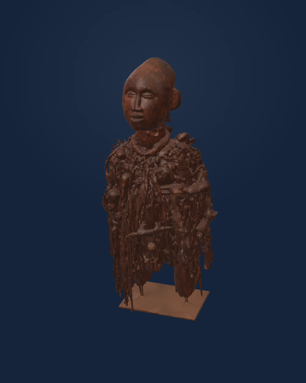 Nkisi Power Figure, Kongo artist and nganga (ritual specialist), Wood — Early modern